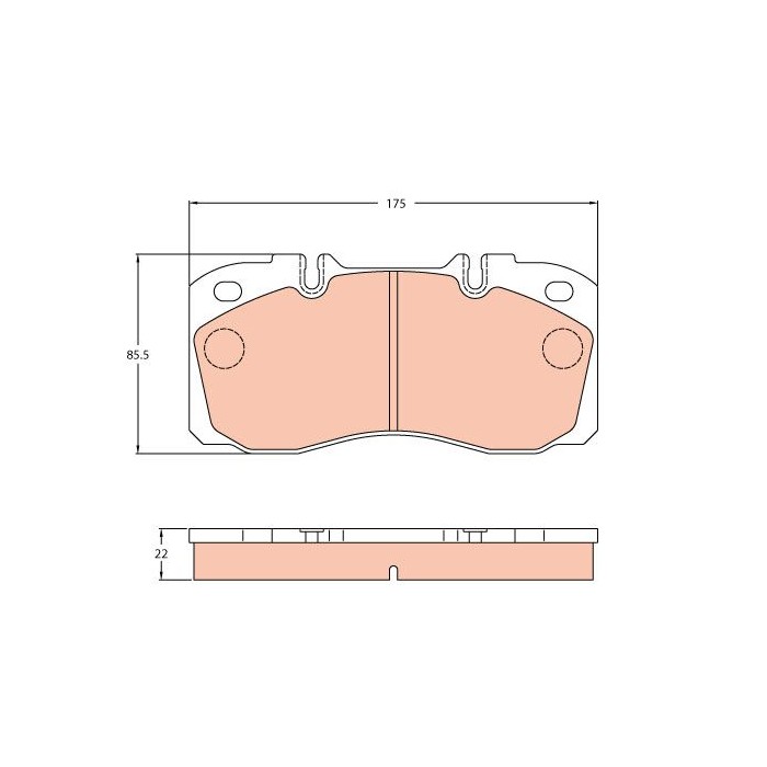 TRW Bremsbelagsatz, Scheibenbremse GDB5068