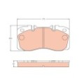 TRW Bremsbelagsatz, Scheibenbremse GDB5068