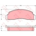TRW Bremsbelagsatz, Scheibenbremse GDB624