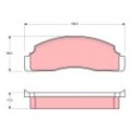 TRW Bremsbelagsatz, Scheibenbremse GDB624
