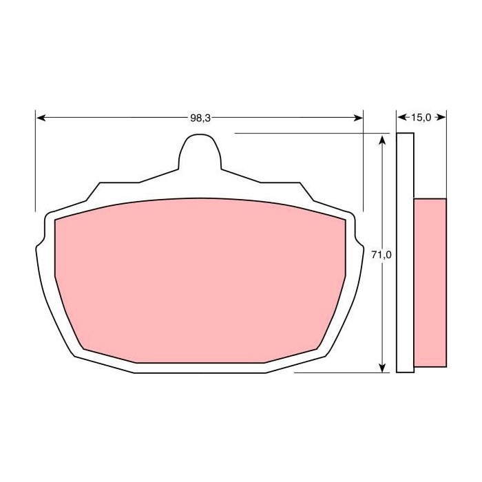 TRW Bremsbelagsatz, Scheibenbremse GDB752