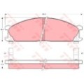 TRW COTEC Bremsbelagsatz, Scheibenbremse GDB766