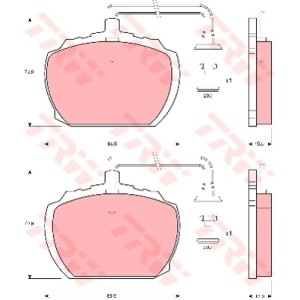 TRW Bremsbelagsatz, Scheibenbremse GDB783