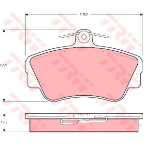 TRW Bremsbelagsatz, Scheibenbremse GDB812