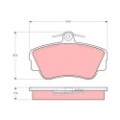 TRW Bremsbelagsatz, Scheibenbremse GDB812