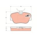 TRW COTEC Bremsbelagsatz, Scheibenbremse GDB817