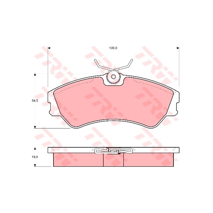 TRW Bremsbelagsatz, Scheibenbremse GDB862