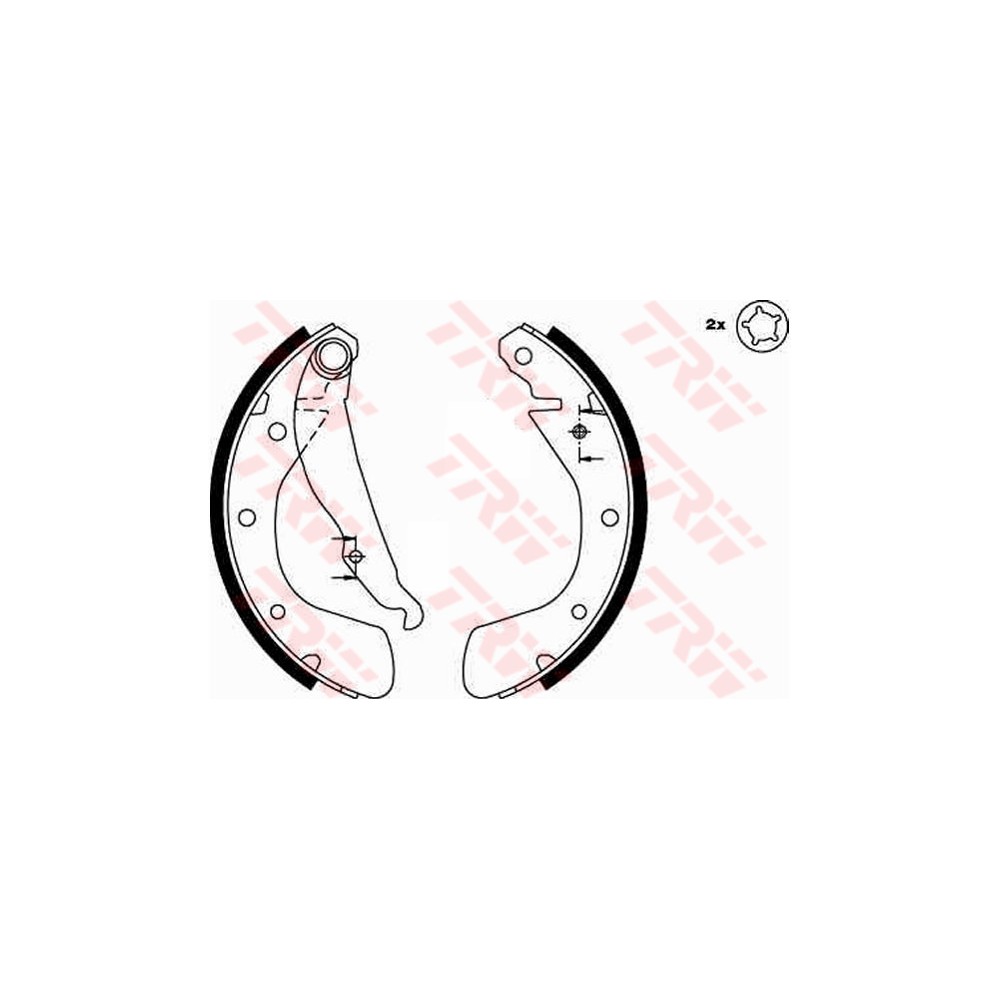 TRW Bremsbackensatz GS8542