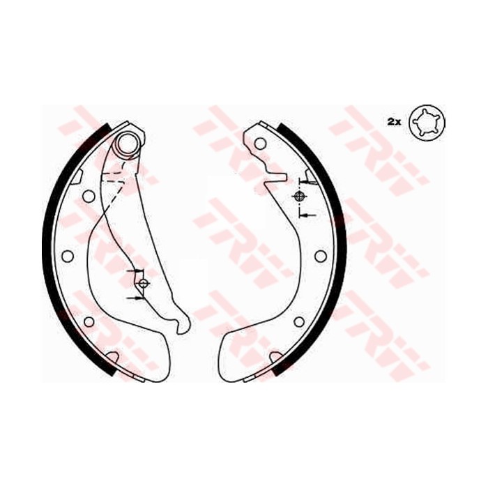 TRW Bremsbackensatz GS8542