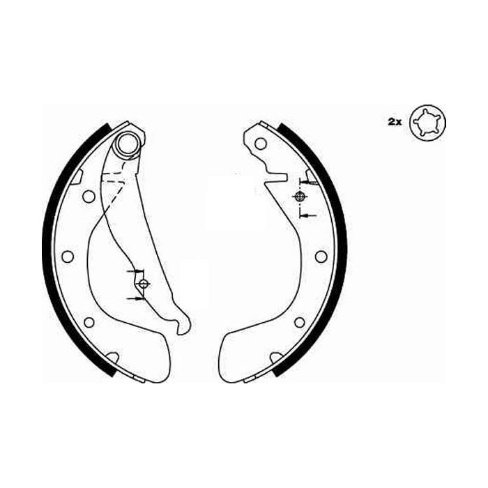 TRW Bremsbackensatz GS8542