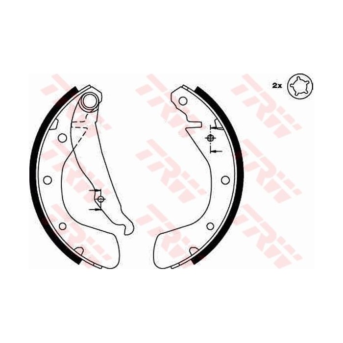 TRW Bremsbackensatz GS8542