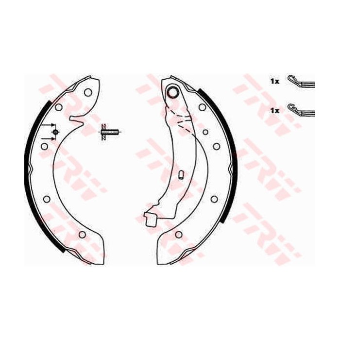 TRW Bremsbackensatz GS8620