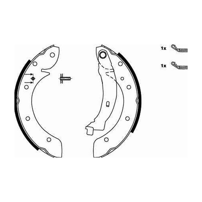TRW Bremsbackensatz GS8620