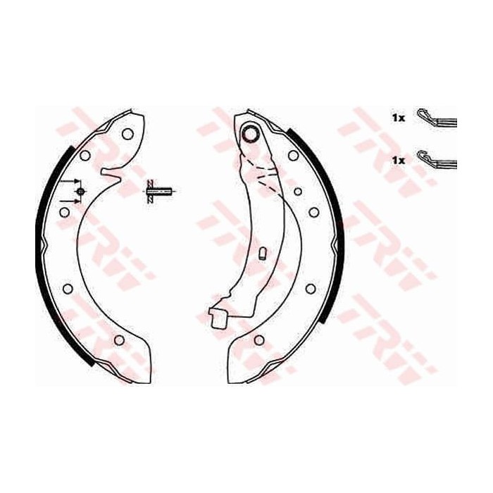 TRW Bremsbackensatz GS8620