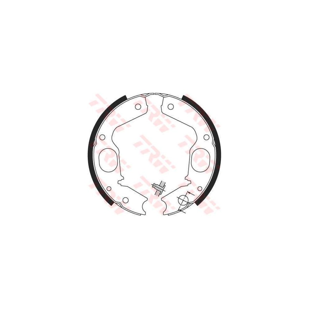 TRW Bremsbackensatz, Feststellbremse GS8695