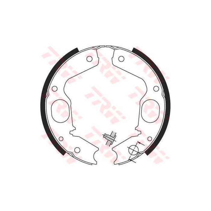 TRW Bremsbackensatz, Feststellbremse GS8695