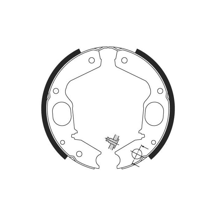 TRW Bremsbackensatz, Feststellbremse GS8695