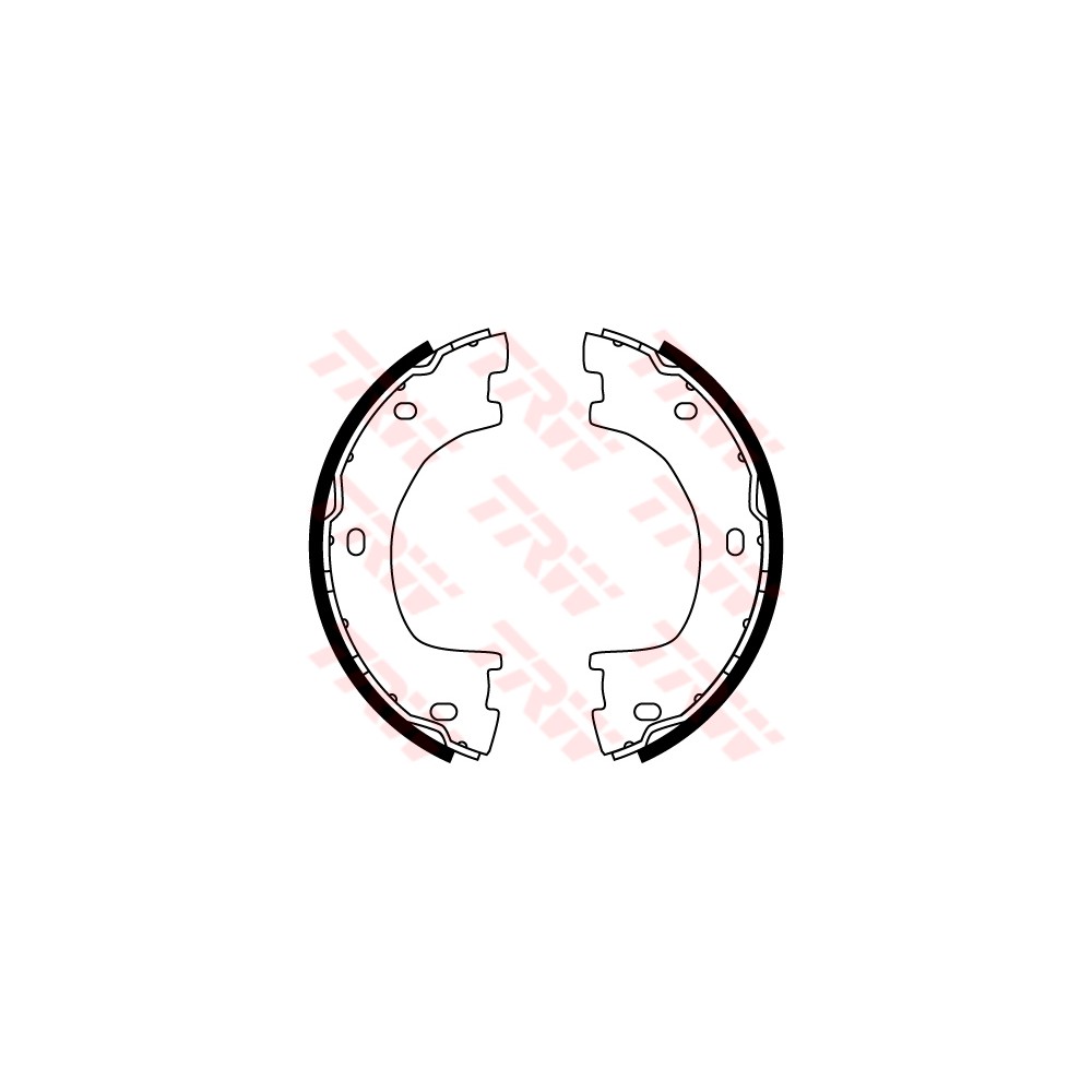 TRW Bremsbackensatz, Feststellbremse GS8777