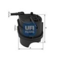 UFI Kraftstofffilter 24.015.00