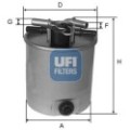 UFI Kraftstofffilter 24.026.01