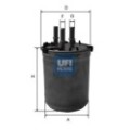 UFI Kraftstofffilter 24.033.00