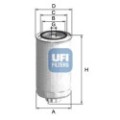 UFI Kraftstofffilter 24.999.01
