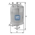 UFI Kraftstofffilter 31.834.00