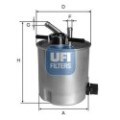 UFI Kraftstofffilter 55.394.00