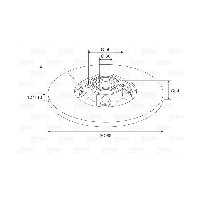 VALEO Bremsscheibe 197117