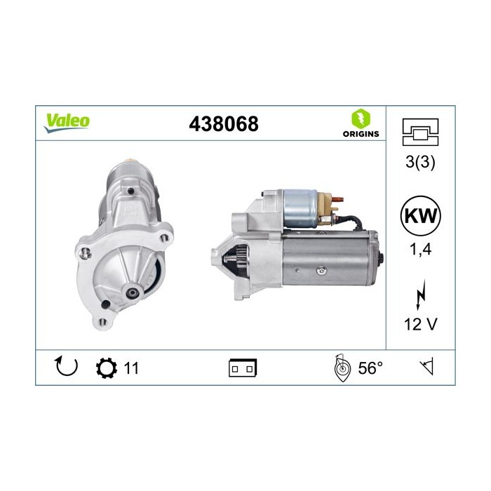 VALEO ORIGINS NEW Starter 438068