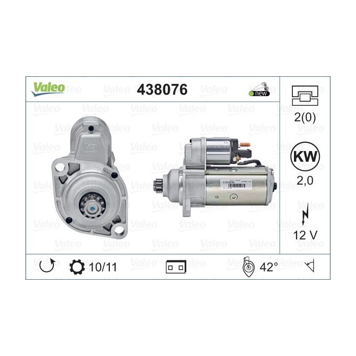 VALEO ORIGINS NEW Starter 438076