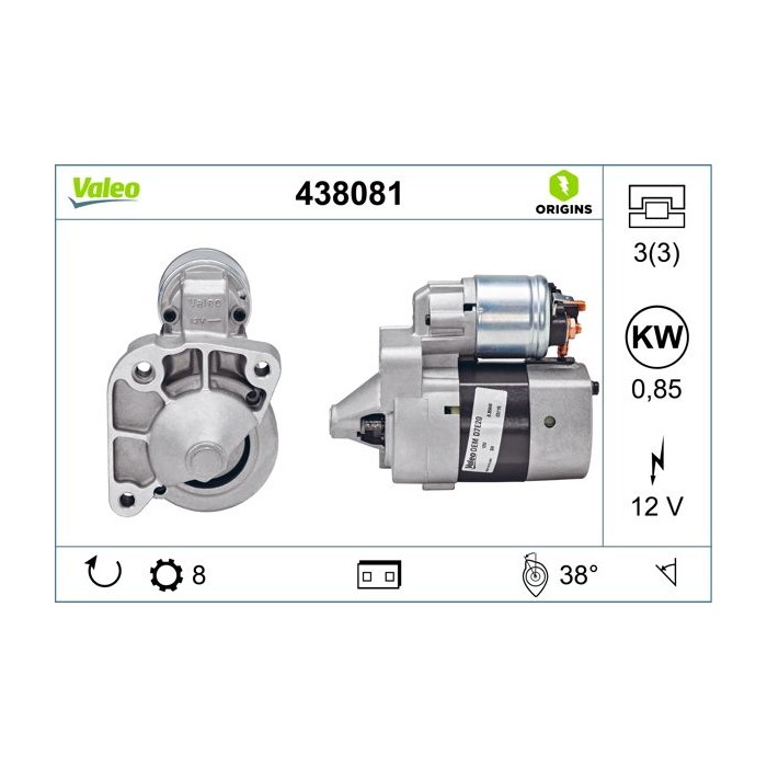 VALEO ORIGINS NEW Starter 438081