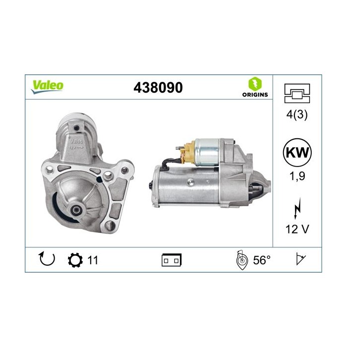 VALEO ORIGINS NEW Starter 438090