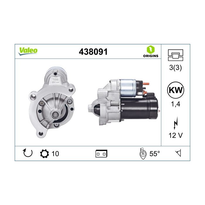 VALEO ORIGINS NEW Starter 438091