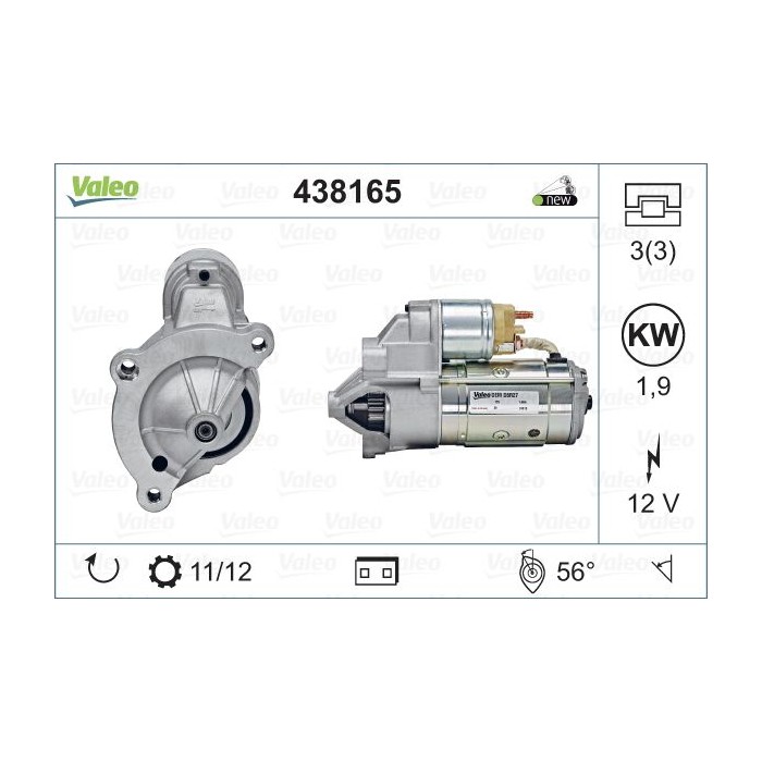 VALEO ORIGINS NEW Starter 438165