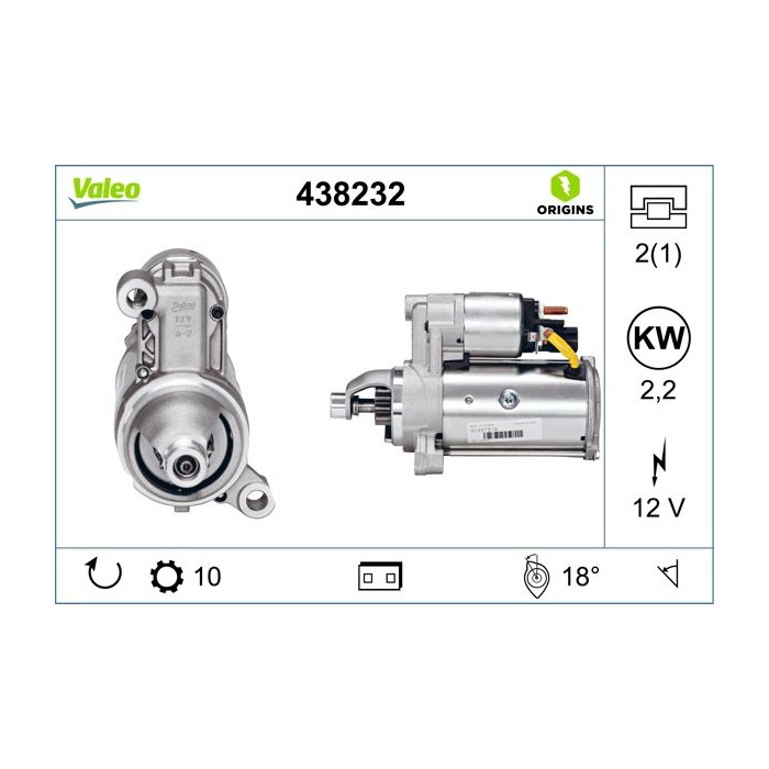 VALEO ORIGINS NEW Starter 438232
