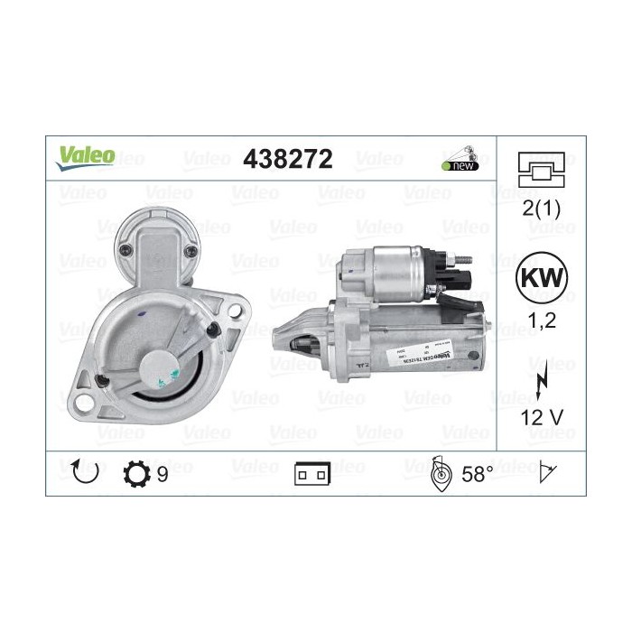 VALEO ORIGINS NEW Starter 438272