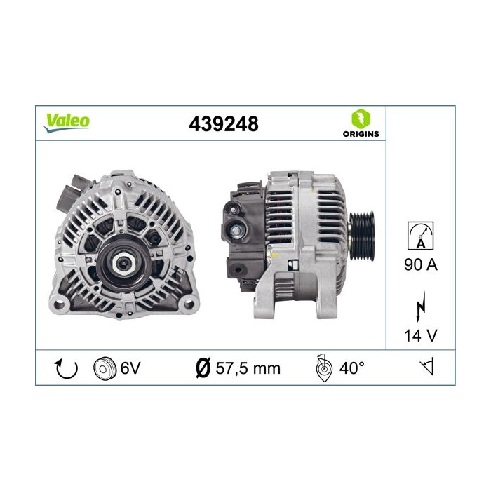 VALEO ORIGINS NEW Generator 439248