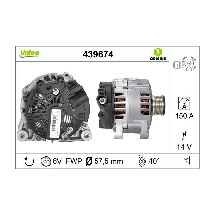 VALEO ORIGINS NEW Generator 439674