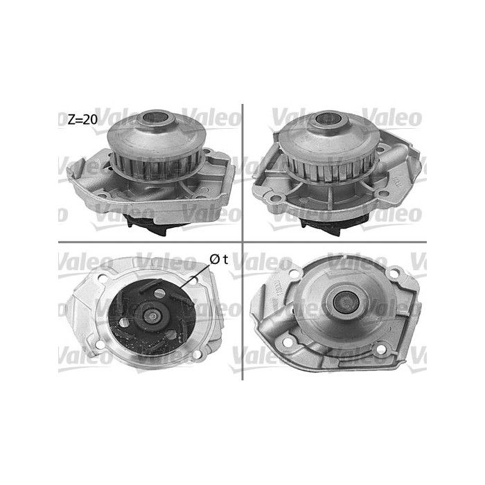VALEO Wasserpumpe 506397