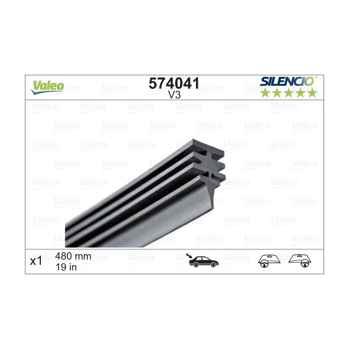 VALEO SILENCIO CONVENTIONAL SINGLE Wischgummi 574041