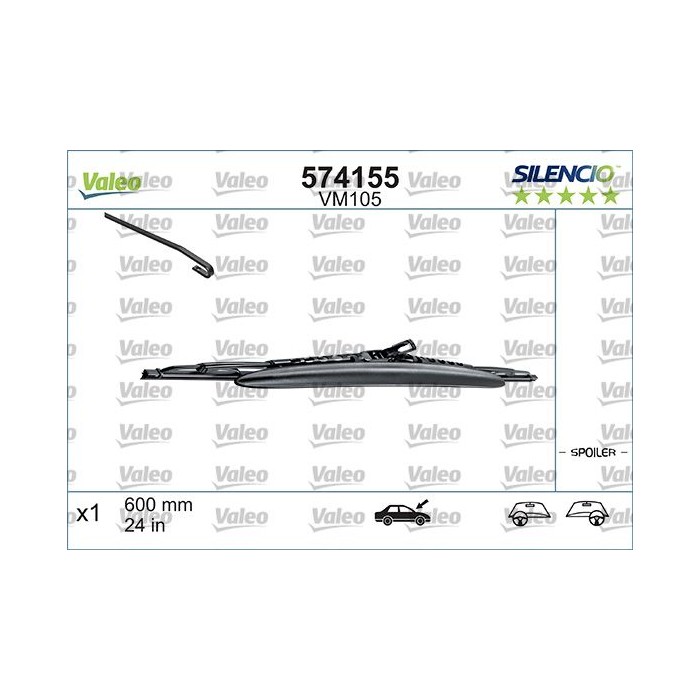 VALEO SILENCIO CONVENTIONAL SINGLE Wischblatt 574155