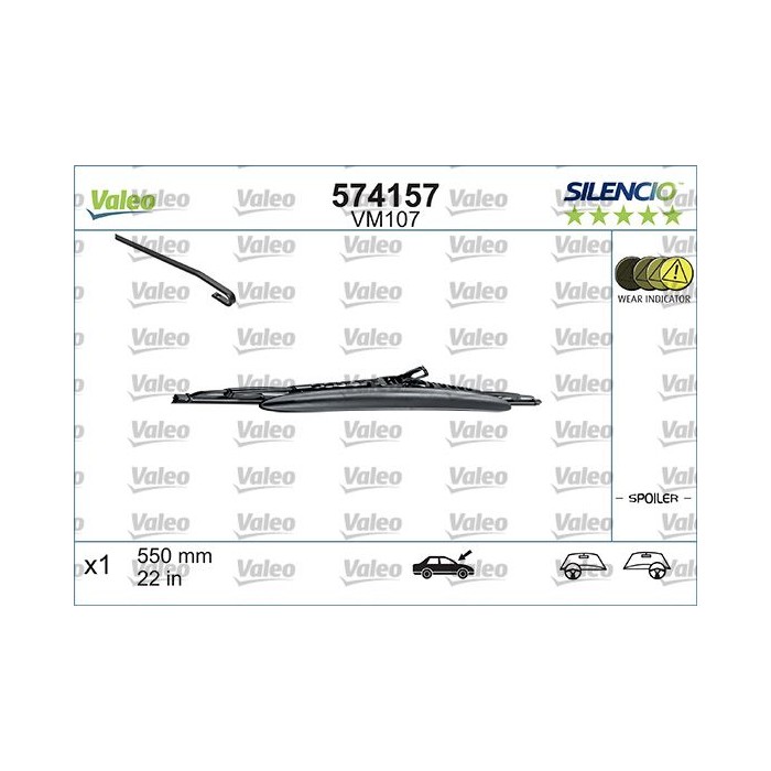 VALEO SILENCIO CONVENTIONAL SINGLE Wischblatt 574157