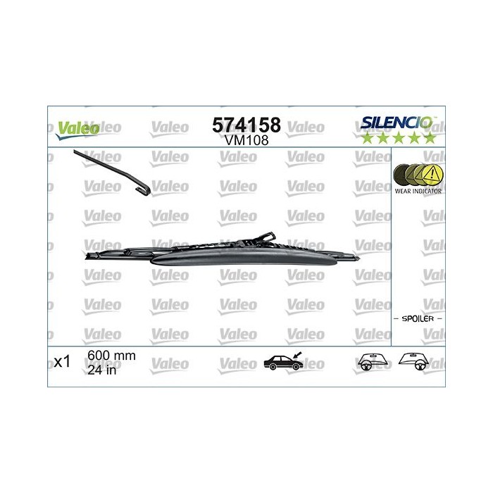 VALEO SILENCIO CONVENTIONAL SINGLE Wischblatt 574158