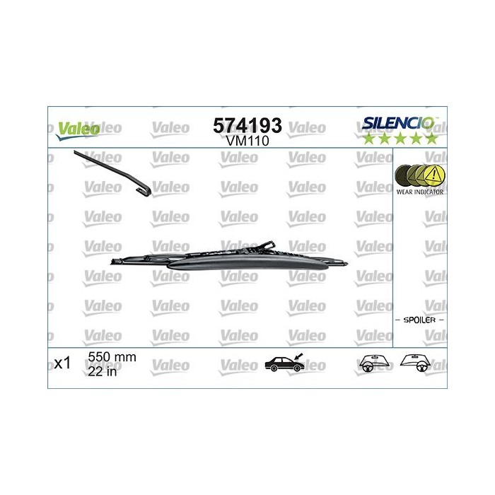 VALEO SILENCIO CONVENTIONAL SINGLE Wischblatt 574193
