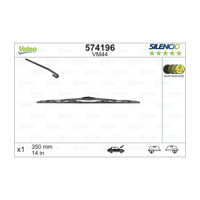 VALEO SILENCIO CONVENTIONAL SINGLE Wischblatt 574196