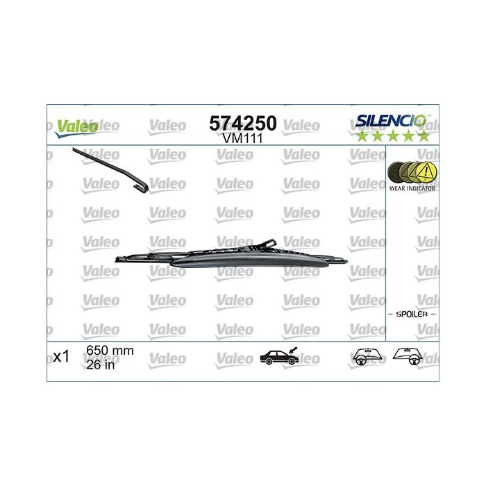 VALEO SILENCIO CONVENTIONAL SINGLE Wischblatt 574250