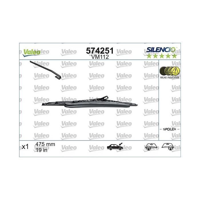 VALEO SILENCIO CONVENTIONAL SINGLE Wischblatt 574251