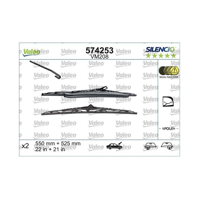 VALEO SILENCIO CONVENTIONAL SET Wischblatt 574253