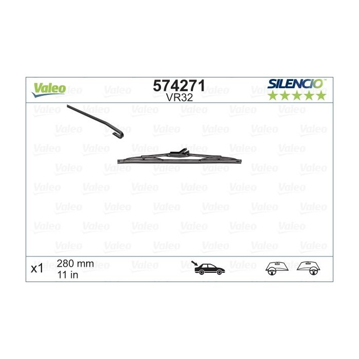 VALEO SILENCIO REAR Wischblatt 574271